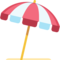Umbrella on Ground emoji on Facebook
